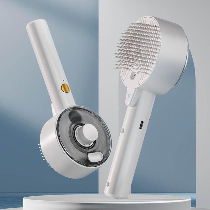 Animal Hair Remover Brush Dog And Cat Steam Brush Pet Self Cleaning Grooming