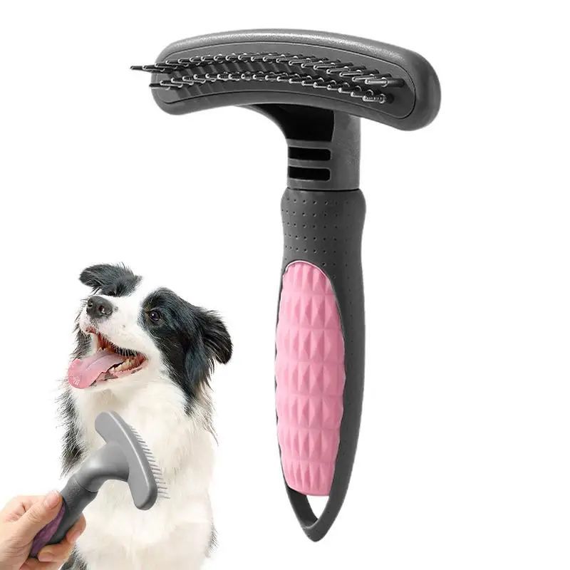Cute Pet Grooming Comb Hair Removal Effective Rustproof Shedding