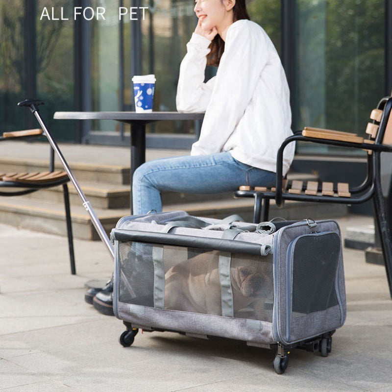 Pet Large-capacity Outgoing Cart Trolley Case