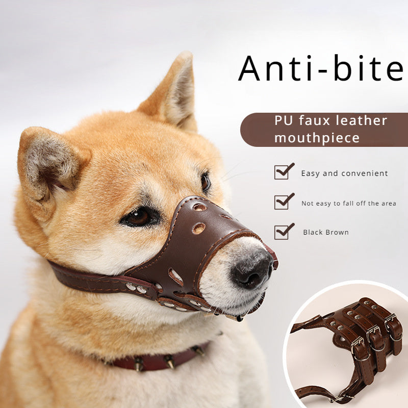 Dog Muzzle Silencer Anti-barking Bite Prevention Feeding Disorder Small Medium Large Dog Mouth Cover Teddy Golden Retriever
