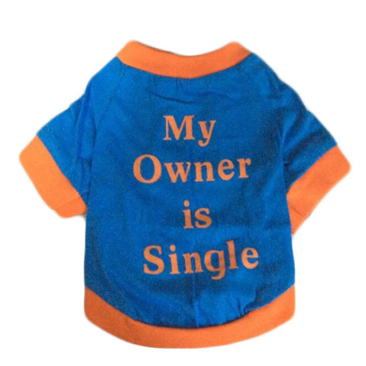 Dog Clothes Cotton Jersey Printed MY T-shirt