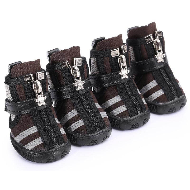 Camel Sports Style Indoor And Outdoor Pet Shoes Diving Fabric Dog Running Shoes