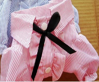 Bubble Sleeve Bow Tie Pet Shirt Pet Clothes Pet Shirt