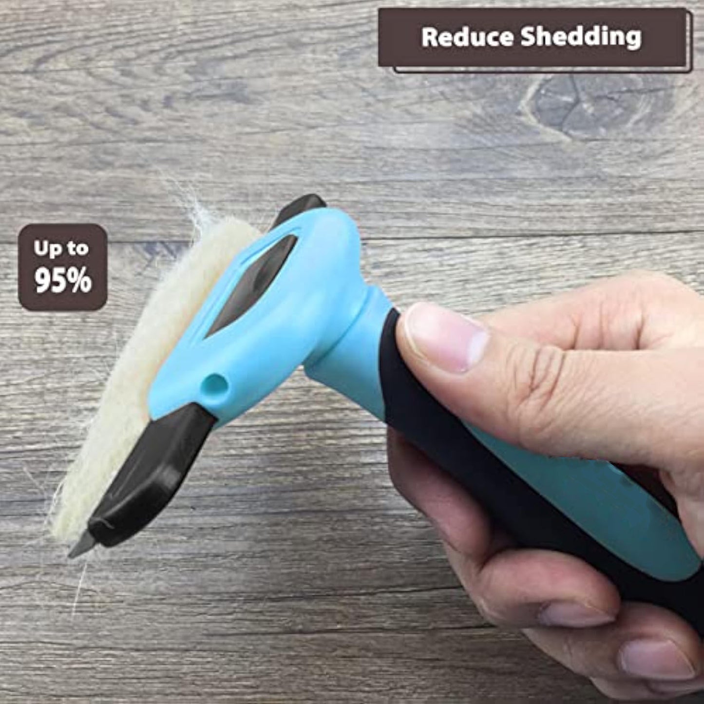 Professional Pet De Shedding Comb Tool Blue