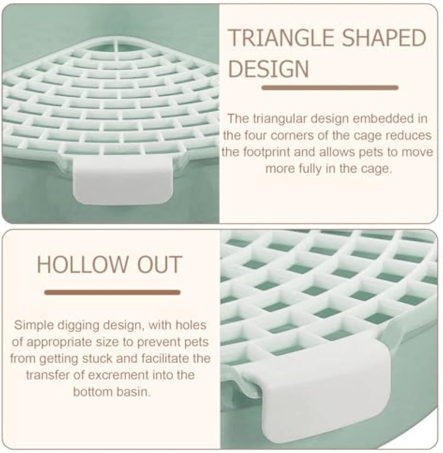 Rabbit Litter Box Bunny Corner Toilet Box Potty For Hamster Guinea Pig Ferret