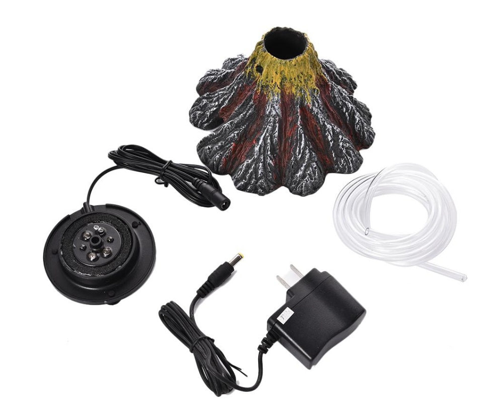 Fish Tank Creative Ornament Volcano Package