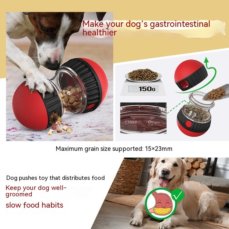 Food Dispensing Dog Toy Tumbler Leaky Food Ball Puzzle Toys Interactive Slowly Feeding Protect Stomach Increase Intelligence