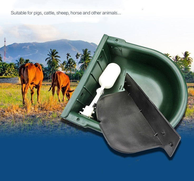Plastic drinking bowl for cattle