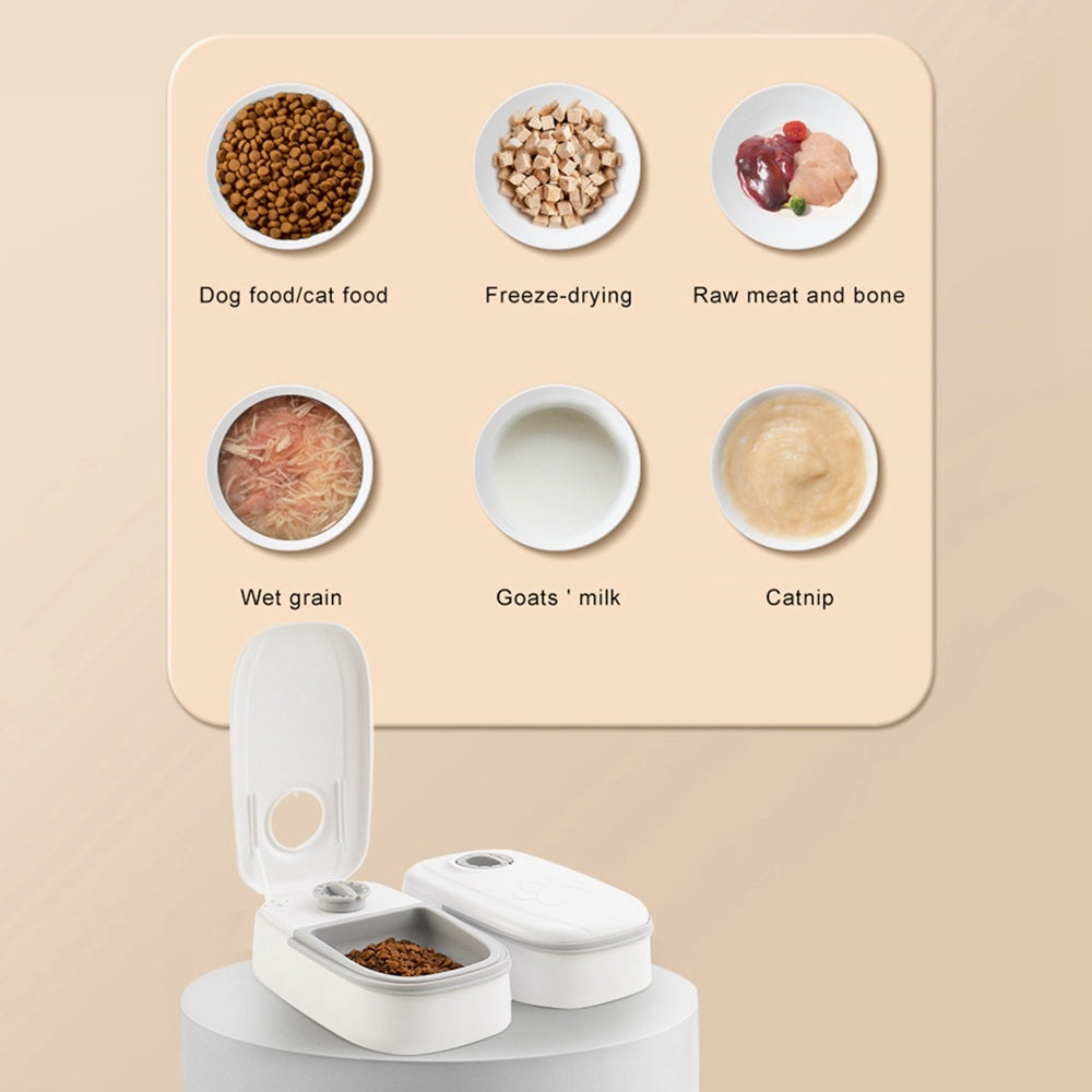 Automatic Pet Feeder Smart Food Dispenser For Cats Dogs Timer Stainless