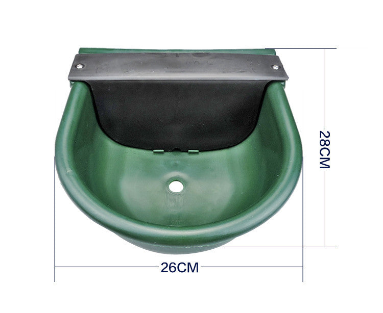 Plastic drinking bowl for cattle