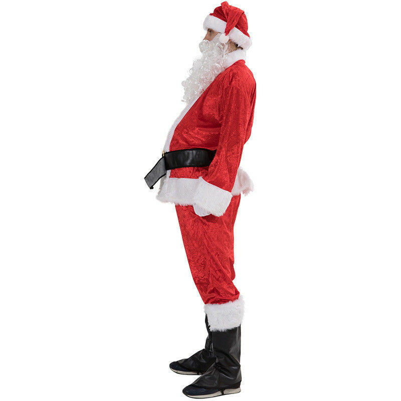 * Free Shipping Plus Size Santa Claus Costume For Adults Men Women Christmas Cosplay