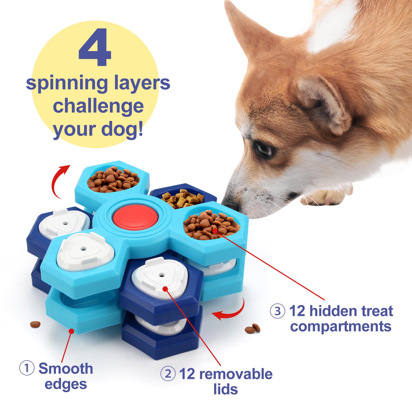 Pet Slow Feeder Bowl