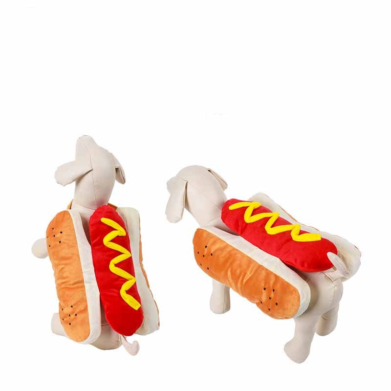 Funny Halloween Costumes For Dogs Clothing Hot Dog Design