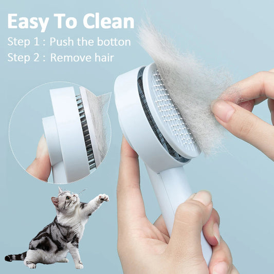 Pet Needle Comb Hair Remover Brush Self Cleaning Massage Brushes Grooming Supplies