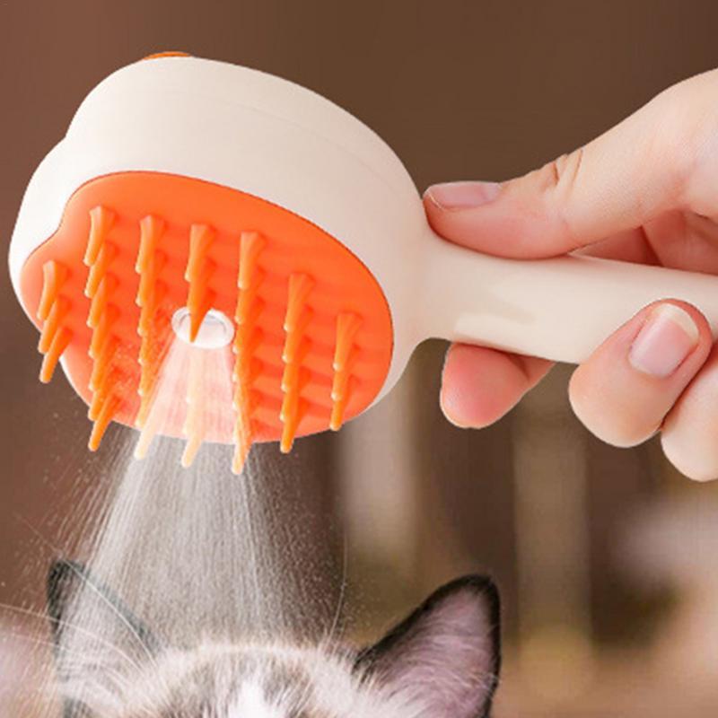Steamy Brush Electric Sprayer For Massage Pet Grooming Tool Shedding