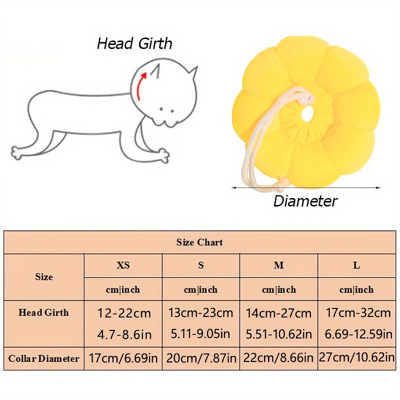 Cat Small Dog Recovery Collar, After Surgery, Adjustable Pet E Collar, Wound Healing Protective For Small Pets