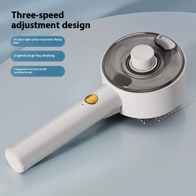 Animal Hair Remover Brush Dog And Cat Steam Brush Pet Self Cleaning Grooming