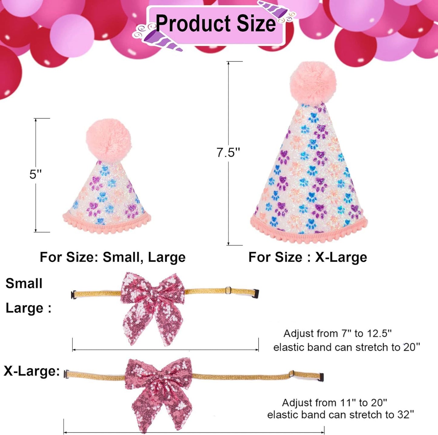 Dog Birthday Party Supplies Boy Girl Dog Birthday Hat With Numbers Dog Puppy