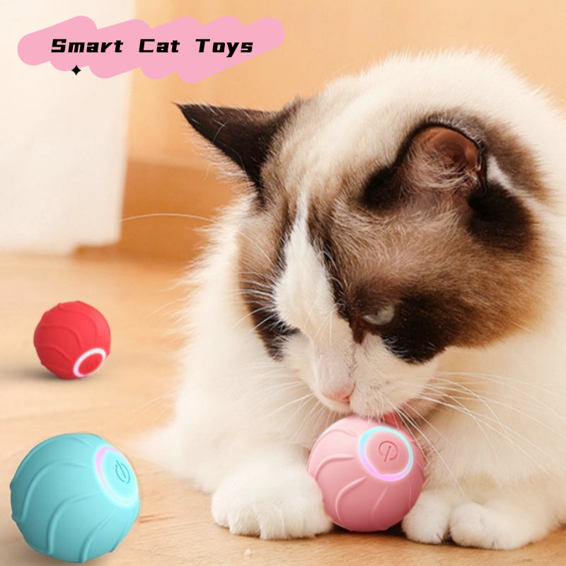 Smart Cat Bouncing Ball USB Self Hi Teasing Kittens Jumping Ball