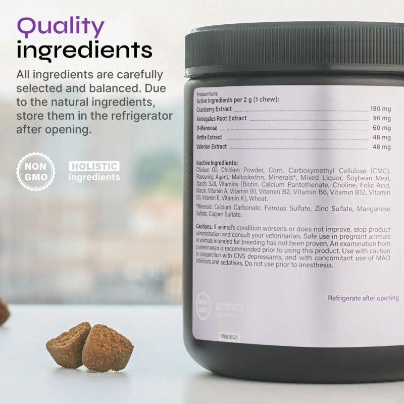 Dog UTI Cranberry Chews Supplement For Urinary Tract Bladder & Kidney Health Soft Treats