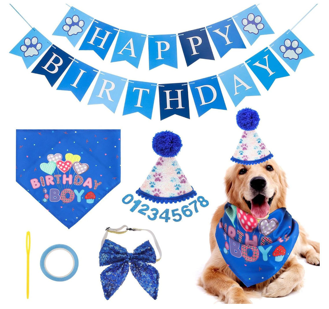 Dog Birthday Party Supplies Boy Girl Dog Birthday Hat With Numbers Dog Puppy