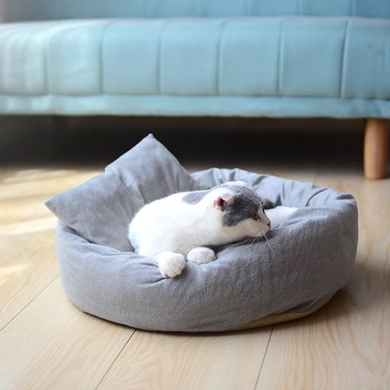 Dog Bed Soft Cat Plush Nest Kitten Puppy Chihuahua Bed With Pillow Dog Supplies