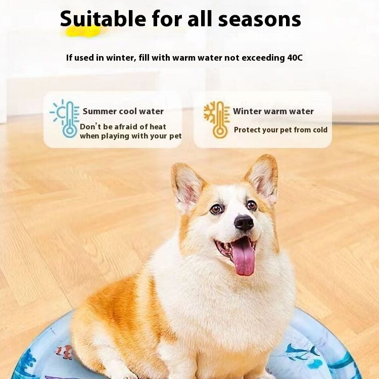 Summer Cooling Pet Water Bed Cushion Sleeping Square Mat For Pets
