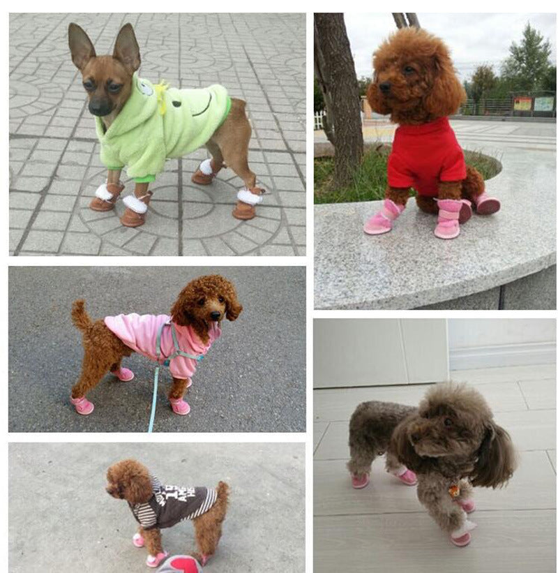 Pet Shoes Cotton Snow Boots Non-slip Bichon