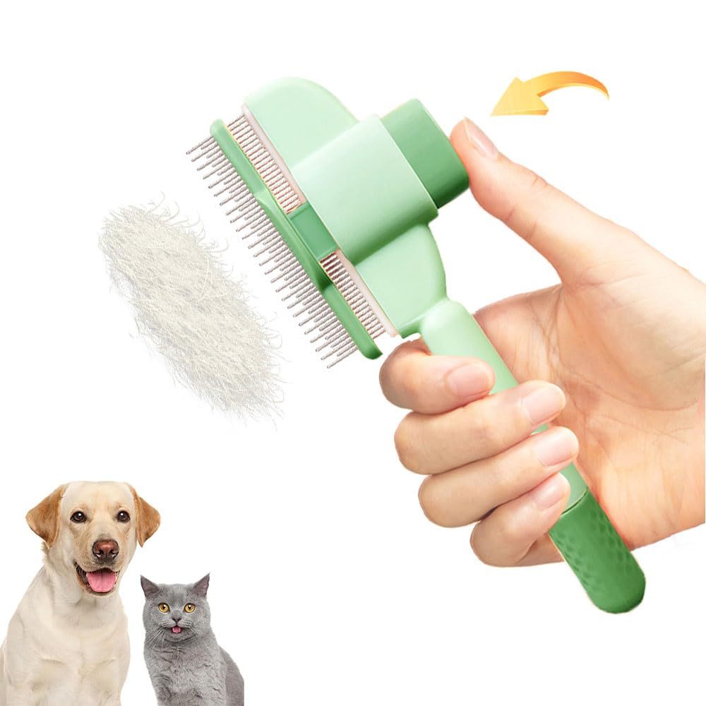 Professional Pet Comb For Dogs And Cats With Release Button Durable Grooming