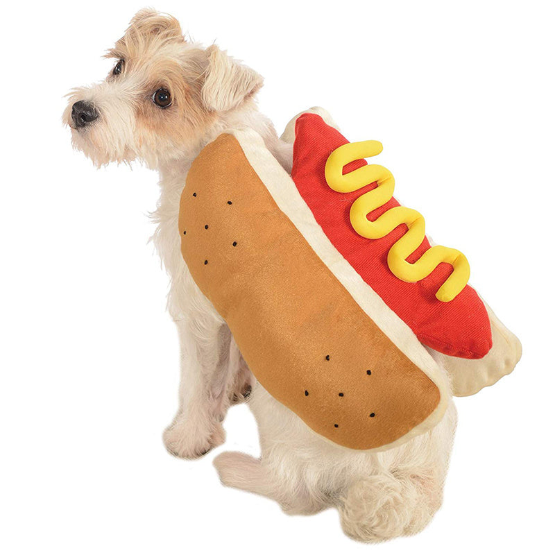 Funny Halloween Costumes For Dogs Clothing Hot Dog Design
