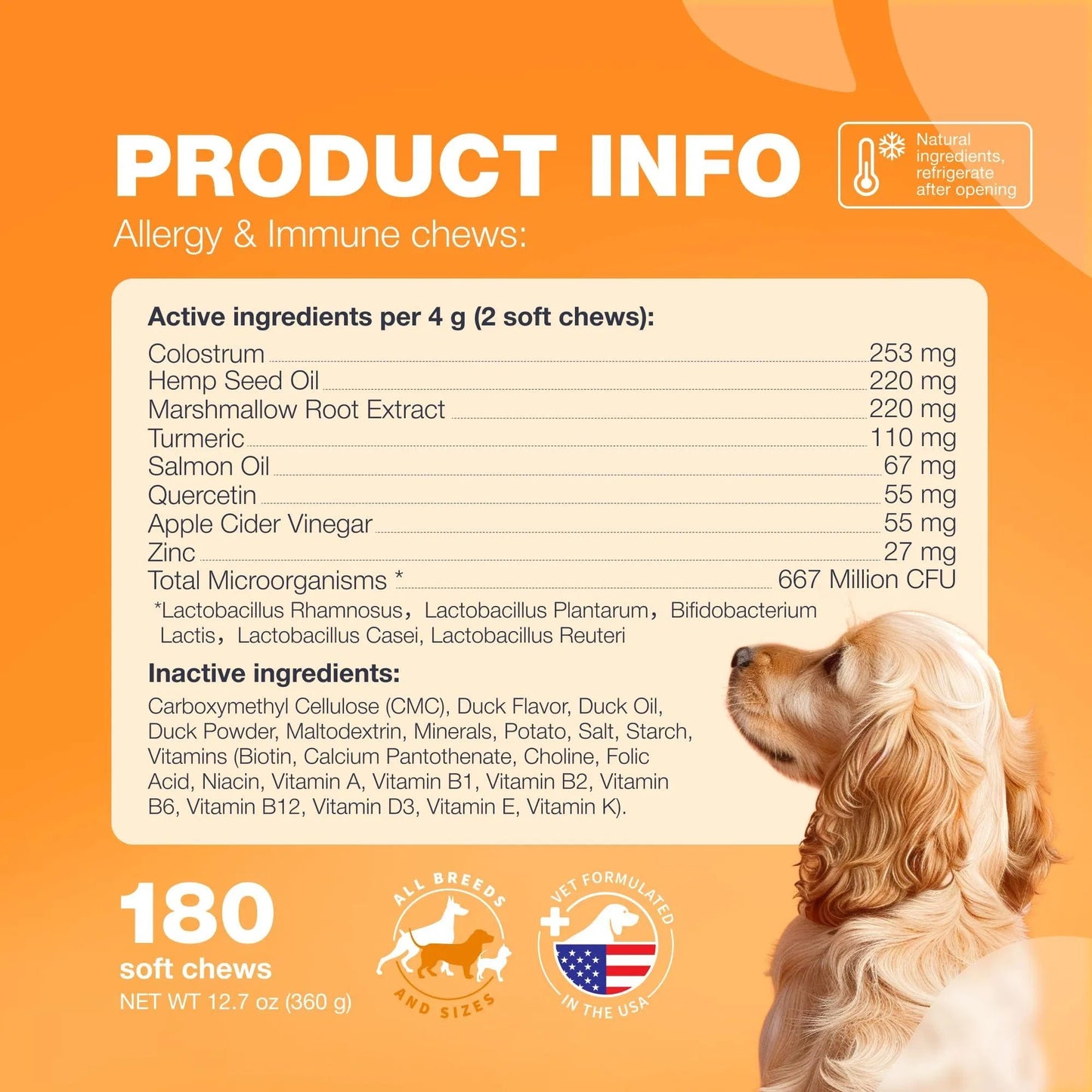 Dog Allergy Relief Chews Itch Relief For Anti Itch Dog Allergy Itching Skin Relief With Salmon Oil Immune Health Treats
