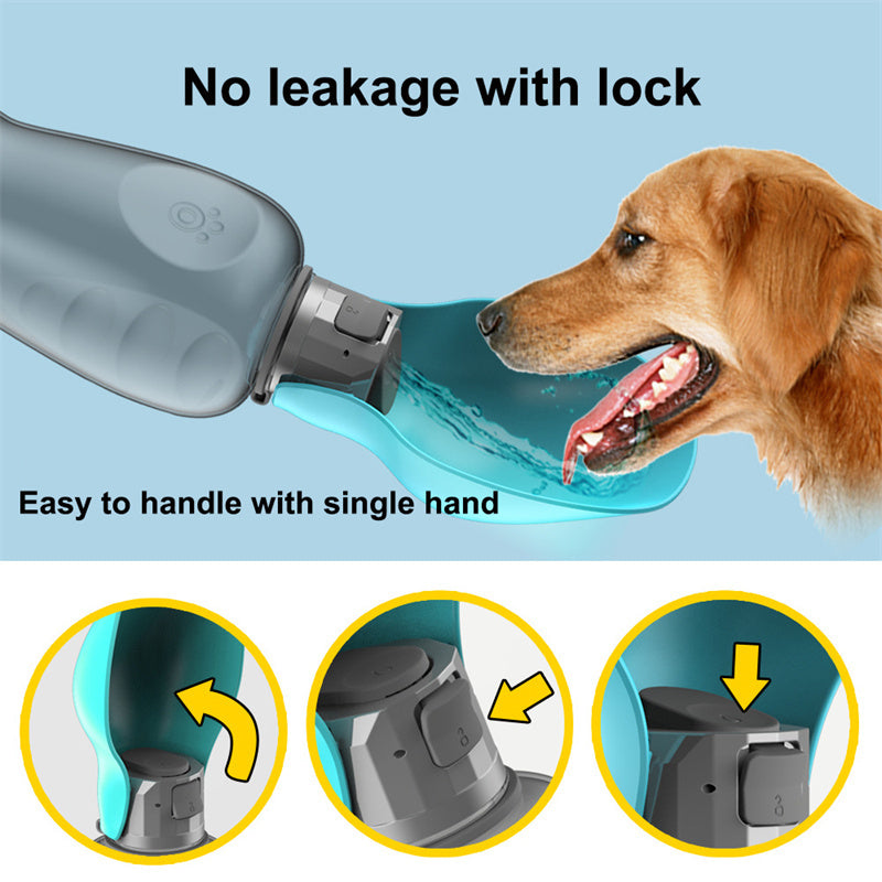 800ml Portable High Capacity Leakproof Pet Foldable Drinking Bowl *Free Shipping