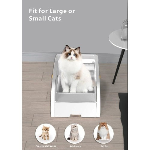 The Smart Litter Box Has A Wide Opening