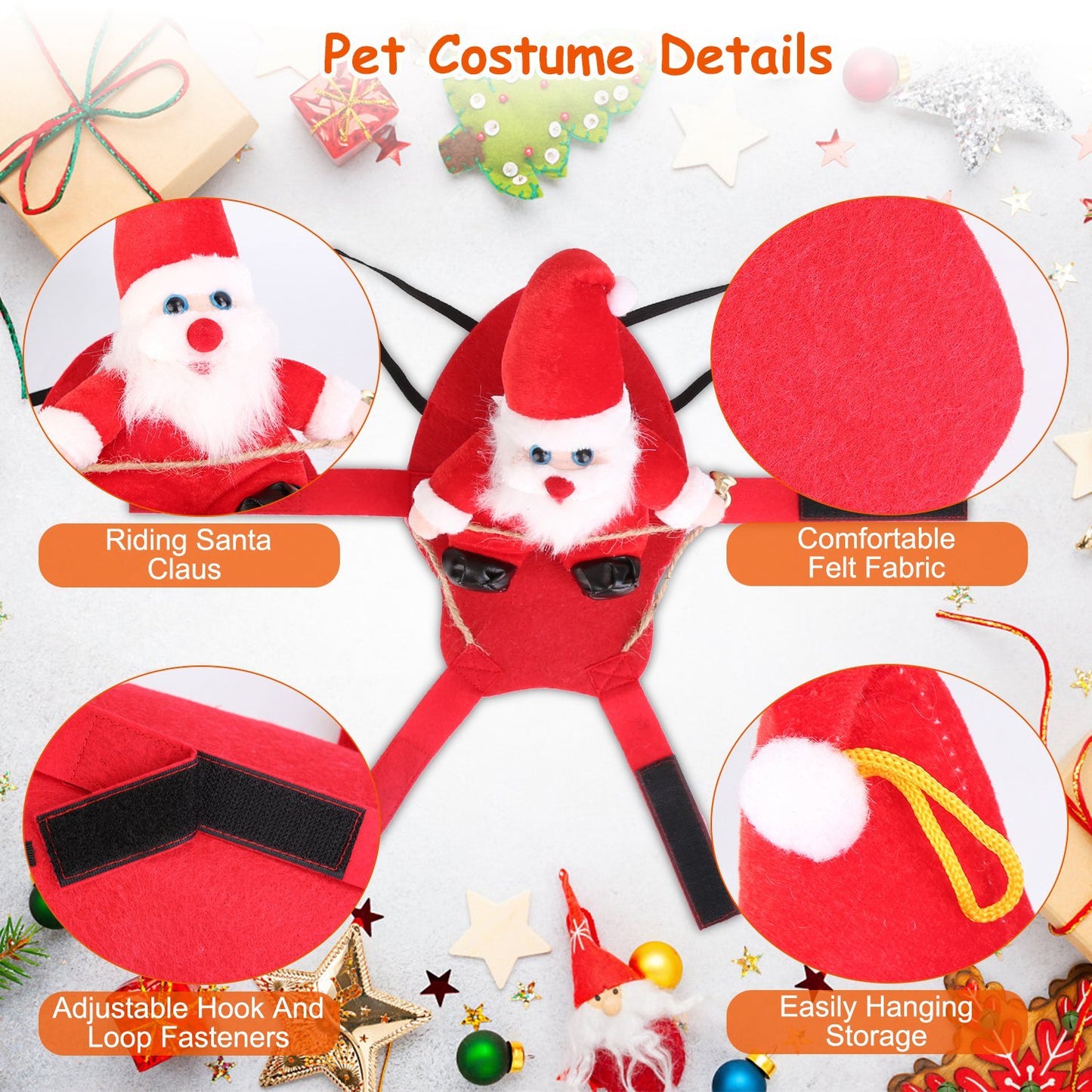 * Free Shipping S-M-L-XL Options - 1 Pc Pet Christmas Costume