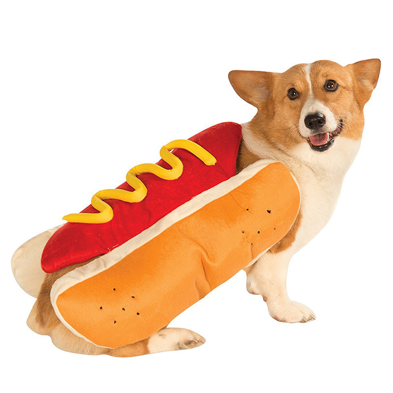 Funny Halloween Costumes For Dogs Clothing Hot Dog Design