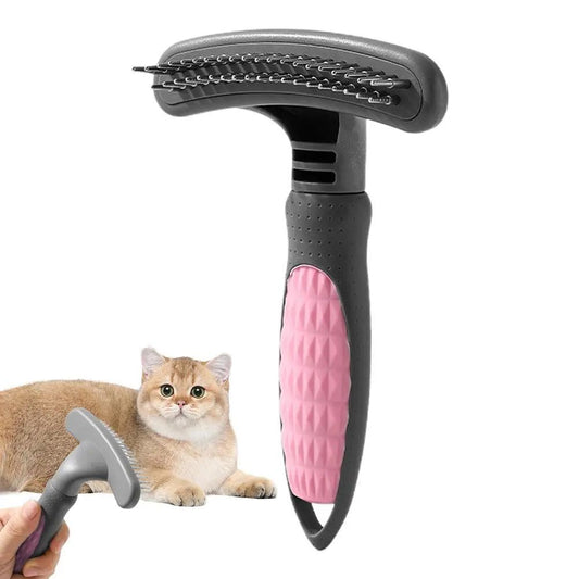 Cute Pet Grooming Comb Hair Removal Effective Rustproof Shedding