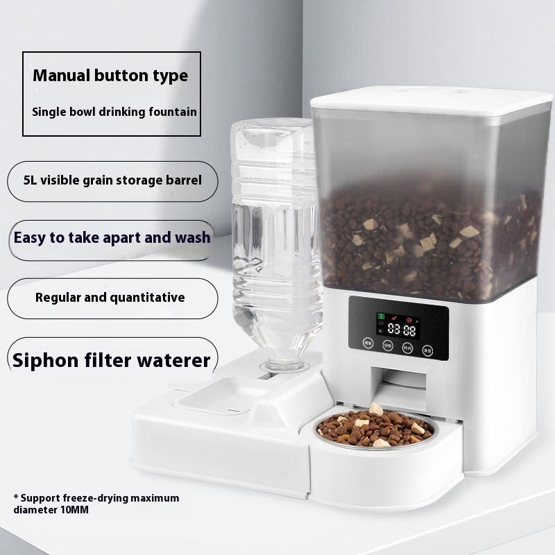 Double Bowl Intelligent Surveillance Video Feeder Timing Quantitative