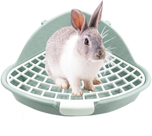 Rabbit Litter Box Bunny Corner Toilet Box Potty For Hamster Guinea Pig Ferret