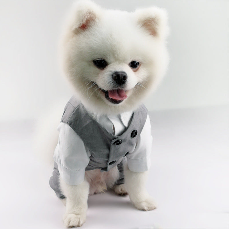 New Style Pet Shirt Trousers Suit Four Legged Clothes