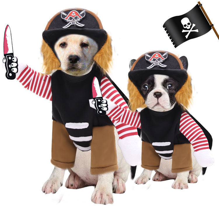 Pirates Pet Dogs Cats Halloween Costumes