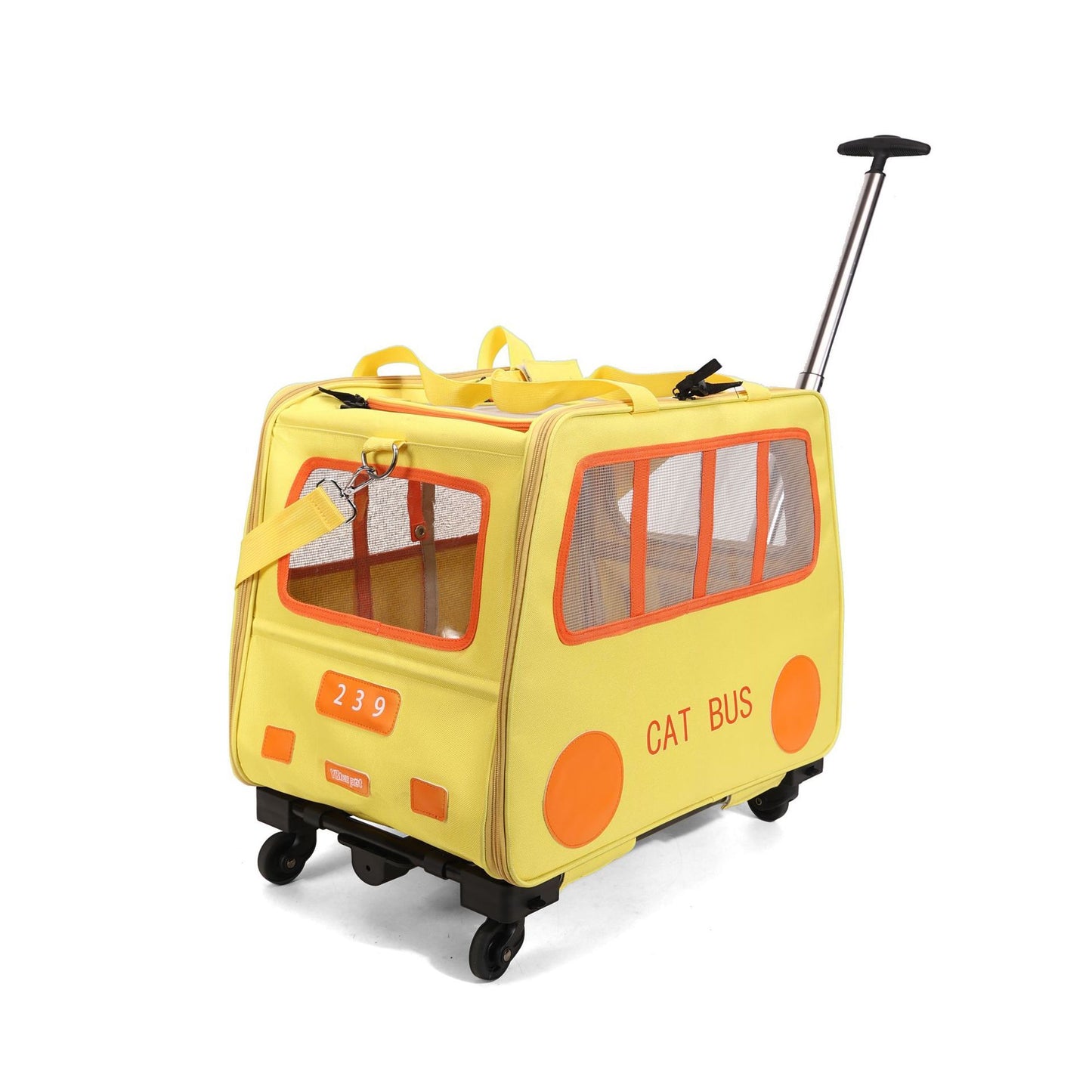 Pet Trolley Luggage Portable Foldable Can Hold Two Fat Cats