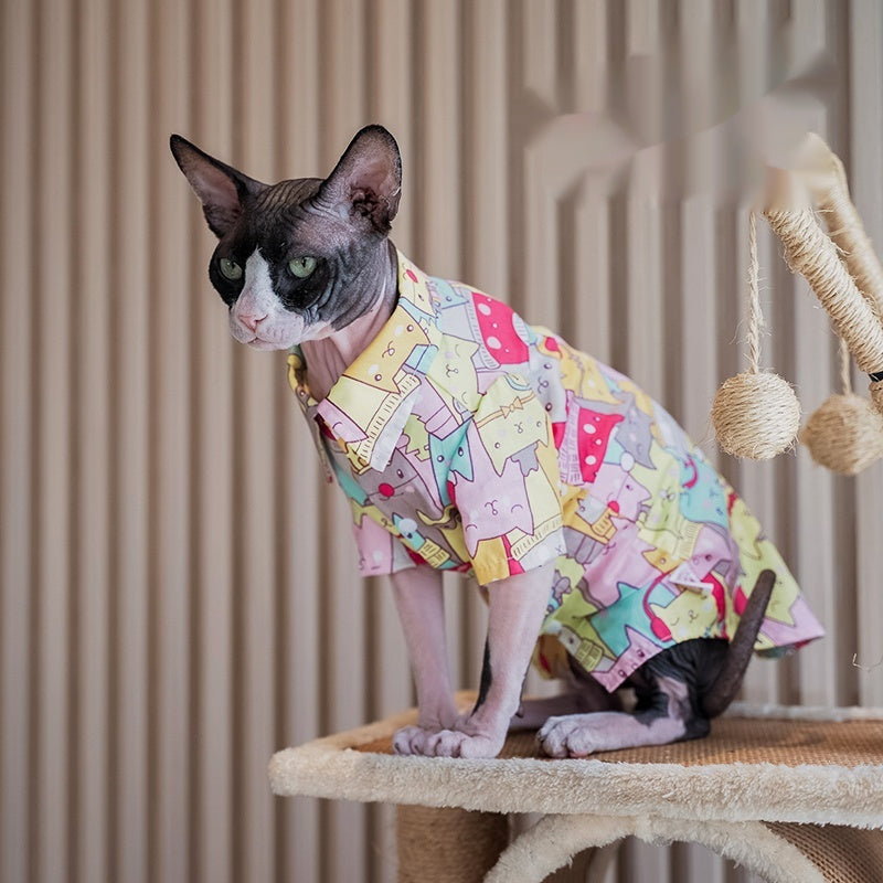 Pet Cat Pure Cotton Shirt Ultra-thin And Breathable