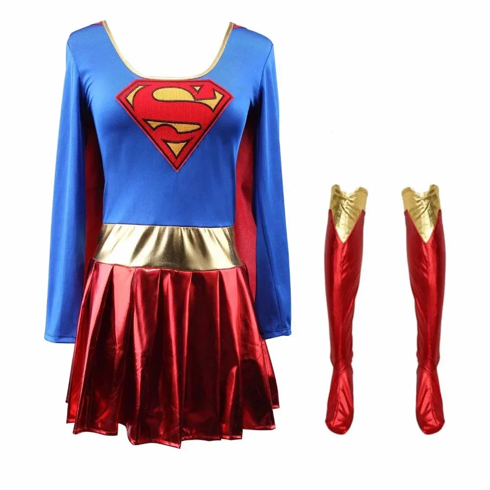 Women Superhero Superwomen Costume Halloween *Free Shipping