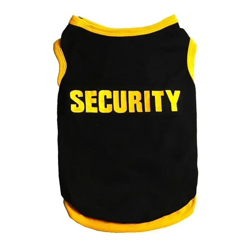 Security Pet T-Shirt Clothing Costume for Small Dogs *Free Shipping