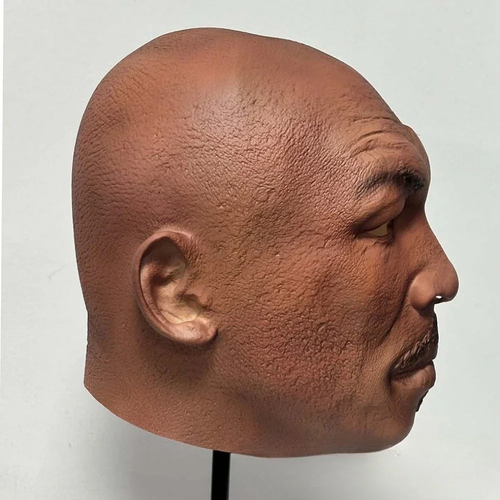 Mike Tyson Mask Man Boxing Champion Realistic Head Cover Halloween