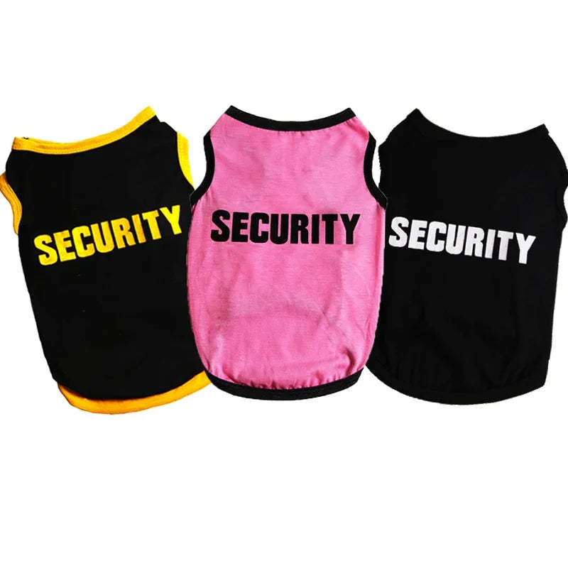 Security Pet T-Shirt Clothing Costume for Small Dogs *Free Shipping
