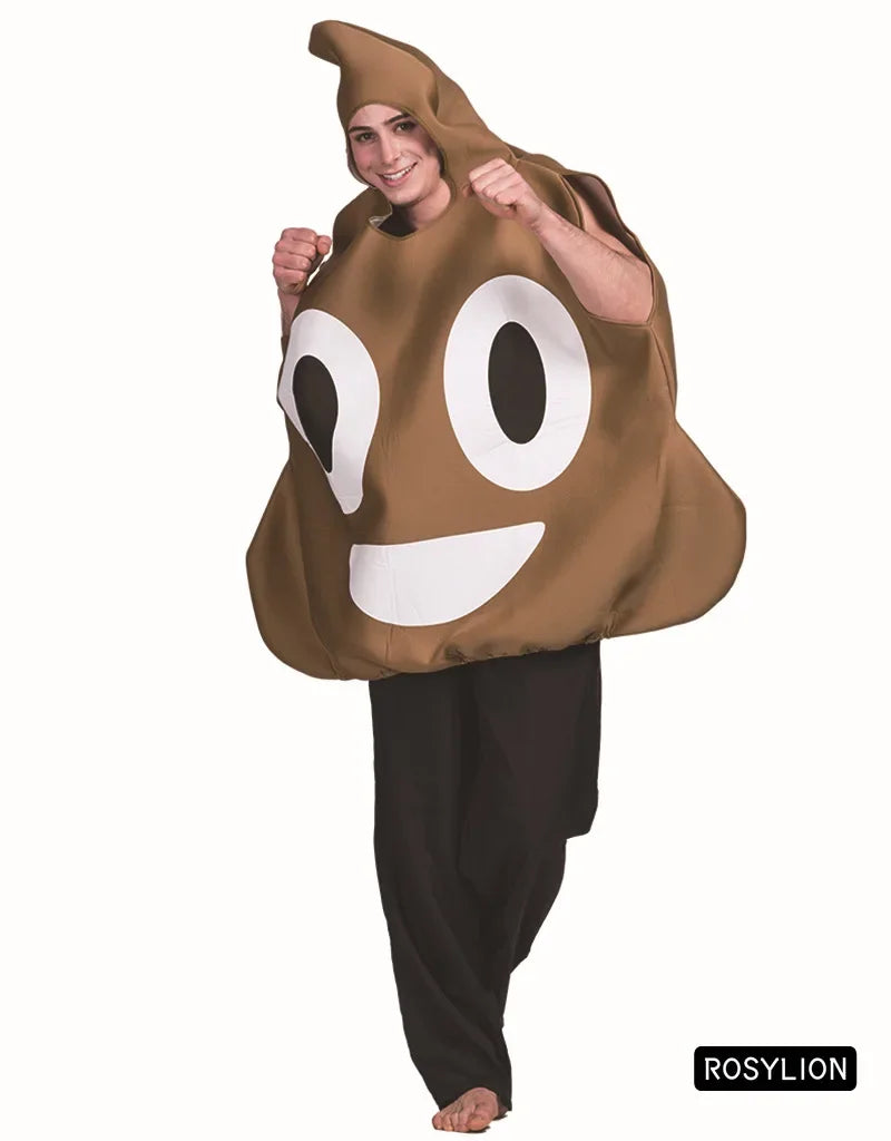 Funny Poop Prank Halloween Costume Mascot Clothes