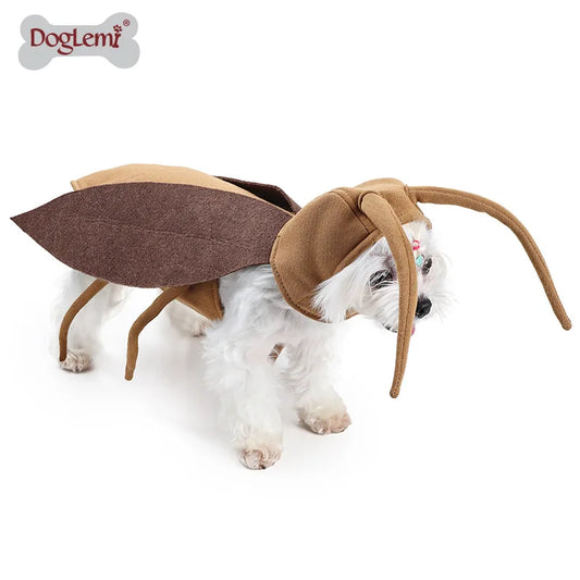 1pc Pet Transformation Costumes for Halloween Go Out and Be Funny Dog Cockroach and Cute Cat Outfits Dacron Gift