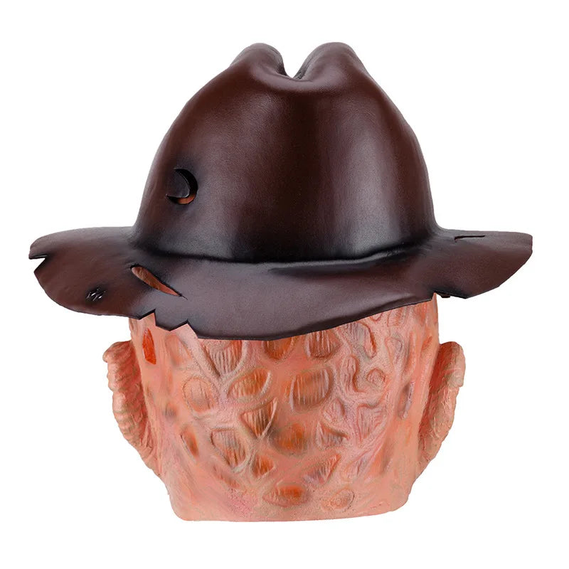 Freddy Cosplay Adult Sweater Red Striped Knitting Top Coat Hat Mask Costume *Free Shipping