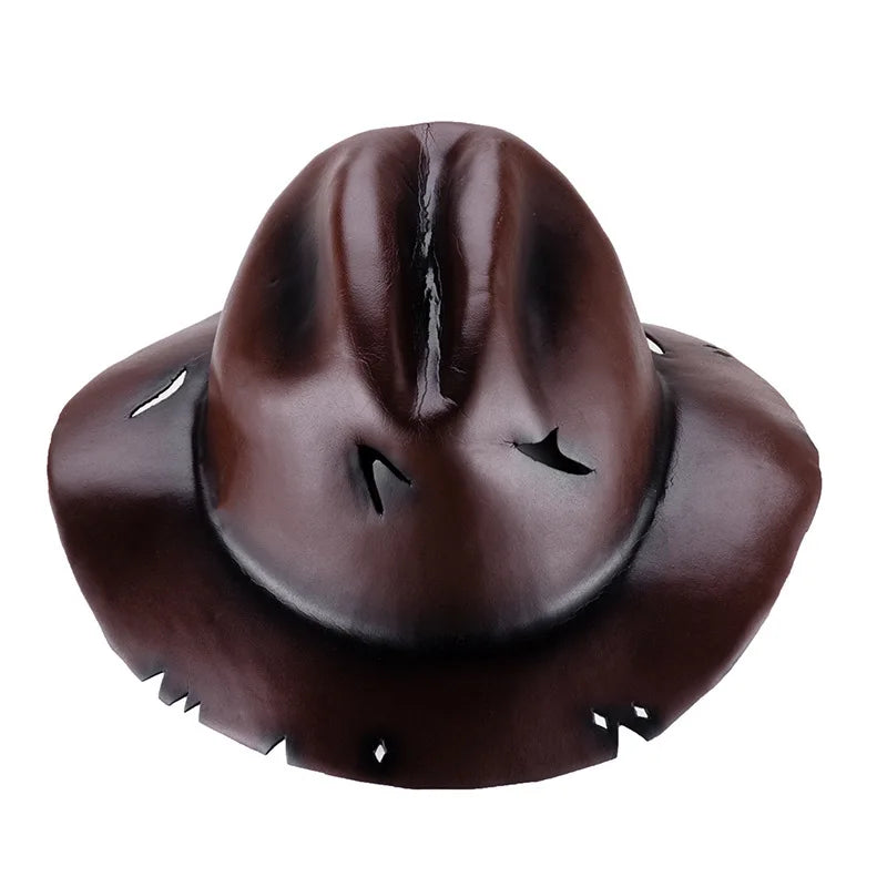 Freddy Cosplay Adult Sweater Red Striped Knitting Top Coat Hat Mask Costume *Free Shipping